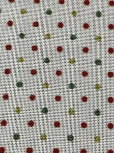 Hoffman Christmas Polka Dot Ol’ Saint Nick Cotton Fabric By Each FQ Fat Quarter - Picture 1 of 12