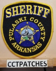 PULASKI COUNTY, ARKANSAS SHERIFF (POLICE) SHOULDER PATCH AR - Picture 1 of 2