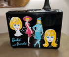Vintage 1965 Mattel BARBIE & FRANCIE Thermos brand black lunch box EUC