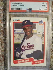 1990 fleer sammy sosa psa 9 (error card) - Picture 1 of 1