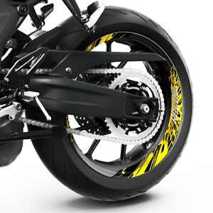 17" Inner Wheel Rim Stickers S20W For ZX10RR Ninja 18 19 20 21 22 23 - Imagen 1 de 12