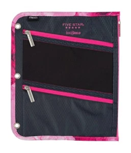 Mead Five Star Binder Pencil Pouch for 3 Ring Binder 2 Zipper Pockets 11"x9" NEW - Picture 1 of 5