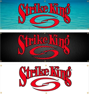 STRIKE KING LOCKER ANGELBANNER BASS BOOT MANN HÖHLE ABZIEHBILD AUFKLEBER GRAFIK - Bild 1 von 4