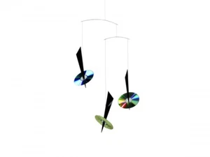 Flensted Reflejos Moderno Colgante Bebé Móvil Decoración Rojo Negro Arte Cinético - Imagen 1 de 2