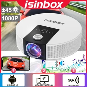 Vidéoprojecteur Q10, Android 9.0, 5G, WIFI, Full HD, natif 1080P, 4K,Bluetooth - Photo 1/6