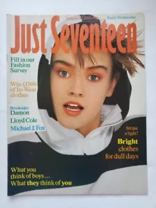 1986 JUST SEVENTEEN magazine Michael J. Fox Lloyd Cole Yasmin & Simon Le Bon - Picture 1 of 11