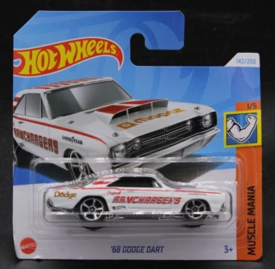 Hot Wheels '68 Dodge Dart 142/250 HW Muscle Mania 1/5 Auto 1:64 2024 - Immagine 1 di 2
