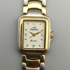 Vintage Jules Jurgensen Uhr Damen Silber Gold zweifarbig 7592 Neu Akku 7,5 Zoll