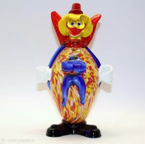 COMPLEJO Payaso de Colección MURANO 🙂 Antiguo Italiano • Veneciano IMPECABLE Arte GLaSs Italia CE - Imagen 1 de 12