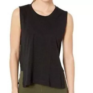 NWT AquaGuard Tank Top CVC Side Black Sz XS Workout Athleisure Yoga - Picture 1 of 8