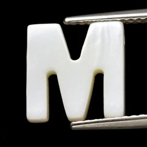 ★★ CERTIFICAT !! NACRE DE THAILANDE LETTRE " M " : 2,33 CARATS ★★ P266.180T - Imagen 1 de 2