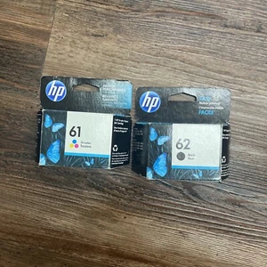 HP#61 And #62 Color Ink Cartridge 62 C2P06AN NEW GENUINE - Photo 1/5