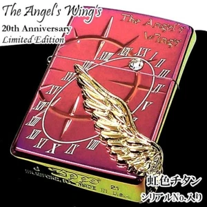 Zippo Oil Lighter The Angel Wing 20th Anniversary Limited Edition Rainbow - Picture 1 of 7