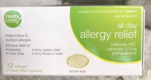 Ready Incase All Day Allegy Relief -24 Hours Relief. Indoor/Outdoor 12 Softgels - Picture 1 of 8