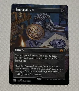 Imperial Seal NM Borderless Regular Double Masters 2022 Unplayed - Picture 1 of 1