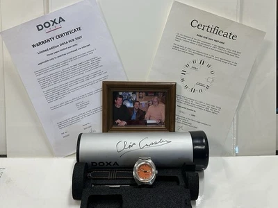 DOXA Sub 300T Professional Reissue - Clive Cussler Signed Tube & Papers Rare - Image 1 of 4