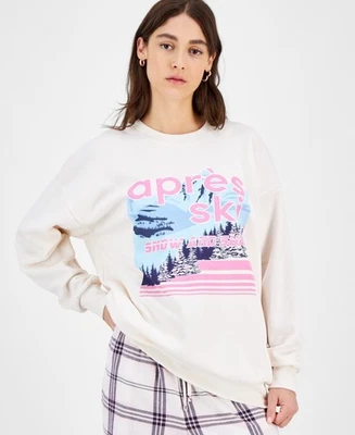 Self Esteem E3911 Juniors' Graphic Fleece Crewneck Sweatshirt - Eggnog XL - Image 1 of 3