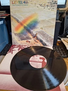 LEVEL 42 THE PURSUIT OF ACCIDENTS EX/EX POLYDORY UK VINYL LP ALBUM WITH INNER - Picture 1 of 4