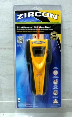Zircon StudSensor i65 OneStep Center and Edge Finding Electronic Stud Finder - Image 1 of 2