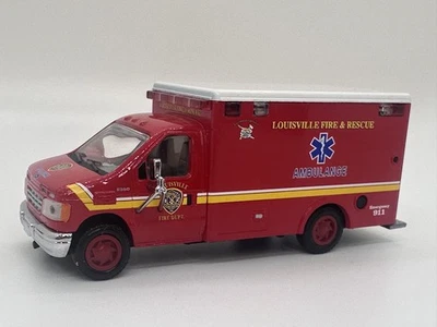 Code 3 Collectibles Louisville Fire Rescue Ambulance Ford E-350 Medic (12054) - Image 1 of 4