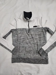 Pink Victoria Secret Women's Sweatshirt Long-Sleeve Pullover Size XS  1/4 Zip  - Picture 1 of 10