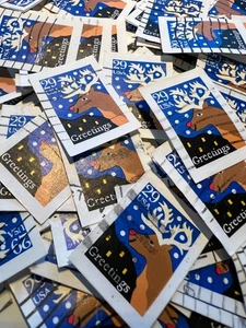 30 Christmas Greetings Reindeer 29¢ Stamps - Scott #2802 FREE SHIPPING! - Picture 1 of 5