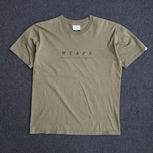 WTAPS T-Shirt Uomo Large 03 Verde Oliva Grafica Maglietta Relaxed Vestibilità Oversize Giappone - Foto 1 di 6
