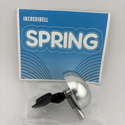 Montajes de campana de bicicleta de resorte MIRRYCLE en la tapa superior del vástago plateado Foto 1 de 4