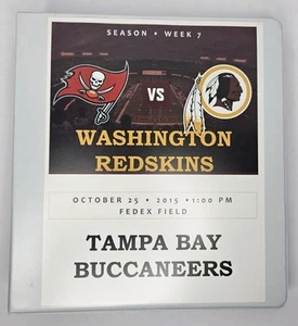 Washington Redskins Vs Tampa Bay Buccaneers Coach Randy Jordan Playbook 10/25/15 - Picture 1 of 13