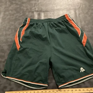 Vintage 80er Sport Belle Shorts Herren Athletik Basketball Gym Polyester L Large Miami - Bild 1 von 11