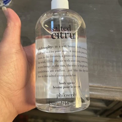 Philosophy Salted Citrus Body Spritz 16 oz Novo com pulverizador - Imagem 1 de 4