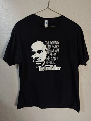 Camisa El Padrino Para Hombres XXL Negra Marlon Brando Oferta Cotización Película Camiseta JHK Foto 1 de 3