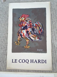 Menus, French Restaurant / Le Coq Hardi 1986. 11” x 17”. - Bild 1 von 3