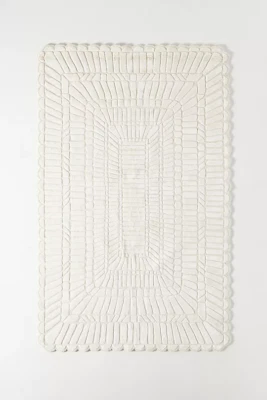 New Tufted Leighton Rug Modern white rug 5X8 8X10 9X12 wool area rug carpet - Image 1 of 3
