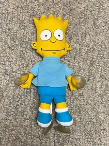 Vintage Bart Simpson Fensterklammer/Saugnapf Puppe 1990 Dan-Dee 11" groß sehr guter Zustand - Bild 1 von 4