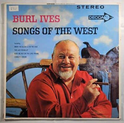 Burl Ives - Songs of the West [1961 Pinckneyville Press] [Used Vinyl Record LP] - Image 1 of 4