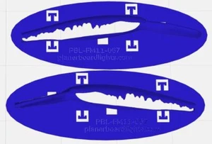 Berkley Flicker Minnow #11 Crankbait Lure Painting Stencil PBL-FM11-067 - Picture 1 of 1