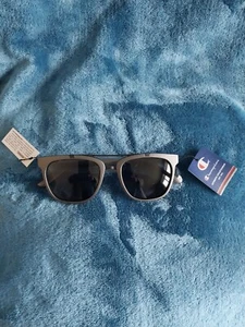 Champion Men's Matte Graphite Square Metal Double Bar Sunglasses 144F - Picture 1 of 4