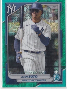 🔥 Juan Soto 2024 Bowman Chrome Aqua Mojo Refractor No. 78 # /125 🔥 - Bild 1 von 2