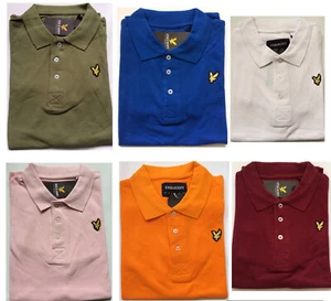 LYLE AND SCOTT SHORT SLEEVE SOLID CLASSIC POLO SHIRT - Picture 1 of 10