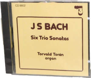 OPUS 3 CD-8802: J.S. BACH - Six Trio Sonatas - Torvald Toren organ - 1988 SWEDEN - Picture 1 of 3