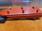 H?1950'S Walt Courtland Usa Side Flat Bed Red Trailer, Rancher