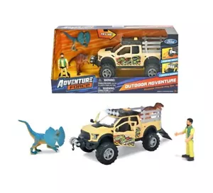 4-Piece Adventure Force Dinosaur Truck Vehicle Playset, Lights & Sounds Ages 3+ - Picture 1 of 5