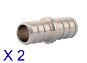2 neue SharkBite UC008LFA bleifreie Messing PEX gerade Kupplungen 1/2" x 1/2" Durchmesser - Bild 1 von 1