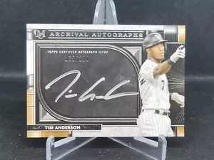 2021 Topps Museum Collection Archival Auto #165/300 Tim Anderson AA-TA - Picture 1 of 2