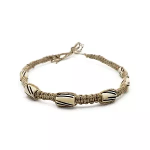 Fashion Hemp Necklace Buffalo Bone Hair Pipe Beads Choker Necklace Batik Beads - Picture 1 of 1