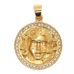 Gold Medusa Pendant Chain | Men’s Chain, Stainless steel Pendant, Medusa pendant - Picture 1 of 3