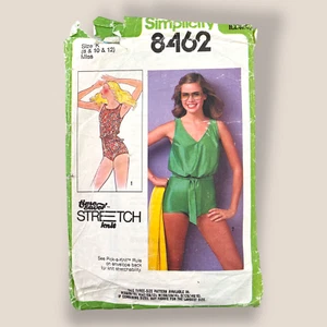 Simplicity 8462, Swimsuit, Sizes 8-10-12, 80s Vintage Sewing Pattern, UNCHECKED - Picture 1 of 1