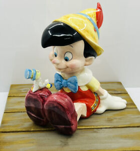 Schmid Walt Disney Pinocchio Hand Painted Ceramic Music Box Does not Play Repair