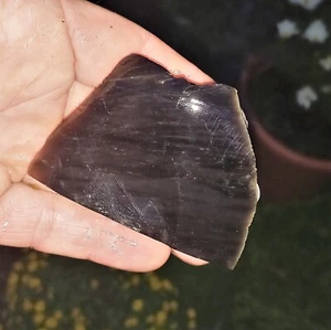 Obsidian Rohstein 90Gramm Flintknapping Drachenglas Zen Garten Wahrnehmung Nrs - Bild 1 von 3